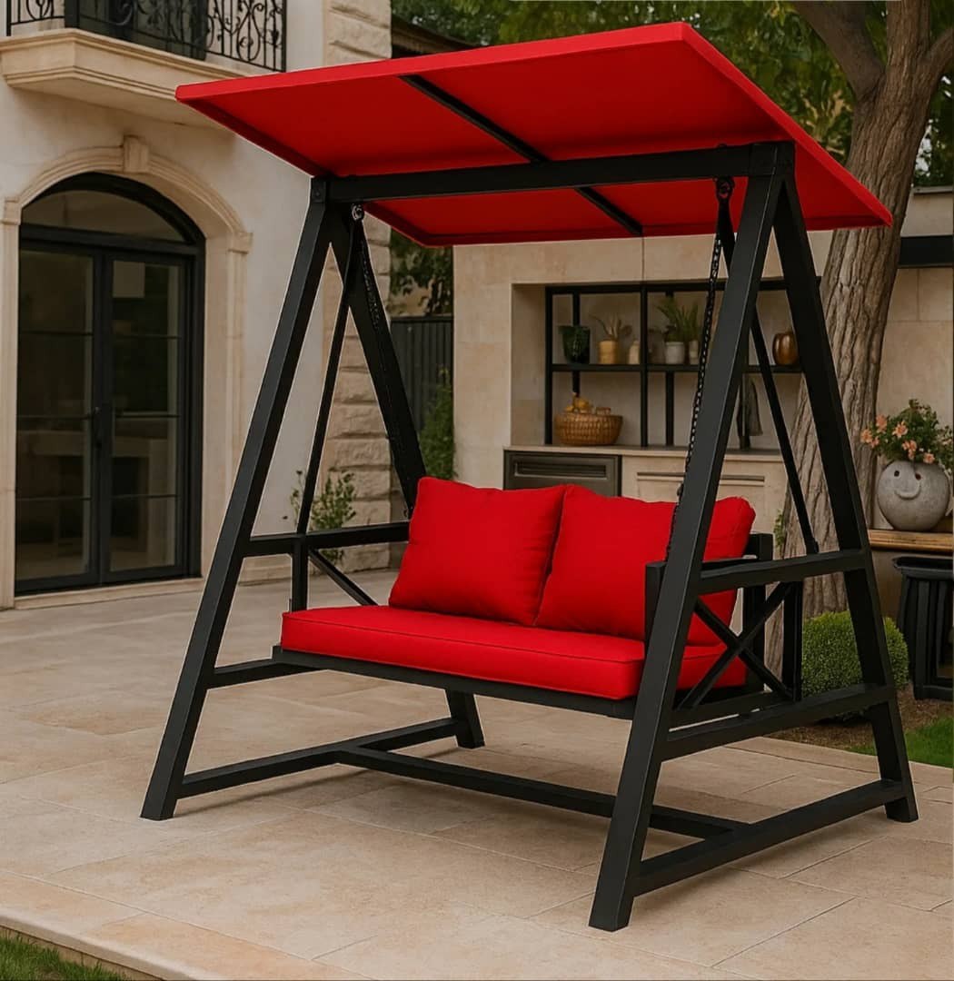 تاب باغ مدل کارینا دو نفره نشیمن فوم سر با روکش ضد آب و سقف برزنت ضد آب